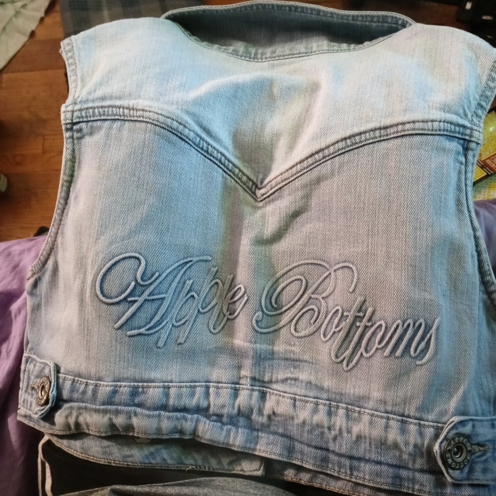 Apple bottoms jean vest